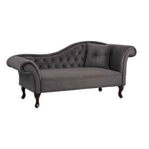 ΑΝΑΚΛΙΝΔΡΟ T.CHESTERFIELD ΓΚΡΙ ΒΕΛΟΥΔΟ NIOVI HM3007.10 ΑΡ.ΜΠΡΑΤΣO 189x61x84Yεκ.