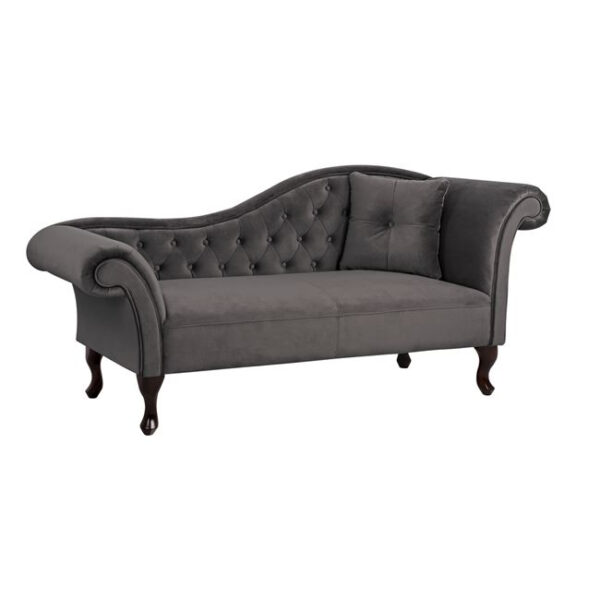 ΑΝΑΚΛΙΝΔΡΟ T.CHESTERFIELD ΓΚΡΙ ΒΕΛΟΥΔΟ NIOVI HM3007.10 ΑΡ.ΜΠΡΑΤΣO 189x61x84Yεκ.