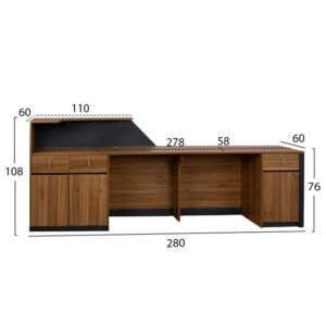 ΕΠΑΓΓΕΛΜΑΤΙΚΟ ΓΡΑΦΕΙΟ ΥΠΟΔΟΧΗΣ SUPREME 328X63X108 HM2359