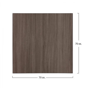 ΕΠΙΦΑΝΕΙΑ ΤΡΑΠΕΖΙΟΥ ΑΠΟ MDF 70Χ70 εκ. HM8438.01 ΣΤΑΧΤΙ ΜΑΥΡΟ