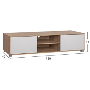ΕΠΙΠΛΟ ΤΗΛΕΟΡΑΣΗΣ KEHLANI HM2344.01 SONAMA ΛΕΥΚΟ 180X40X41Yεκ.