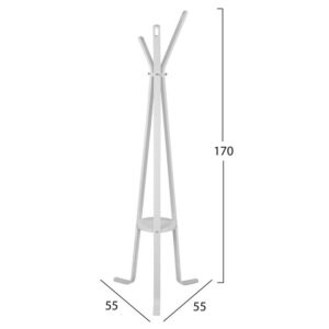 ΚΑΛΟΓΕΡΟΣ ΞΥΛΙΝΟΣ ΜΕ 3 ΠΟΔΙΑ HM8414.01 STAN ΛΕΥΚΟΣ 55x55x170εκ.