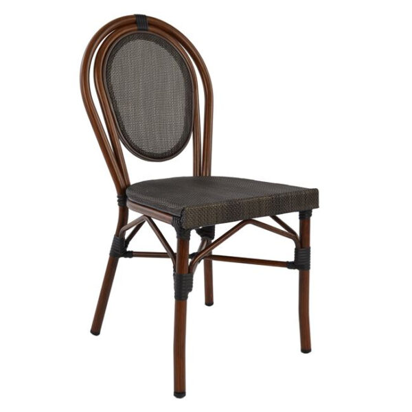karekla aloyminioy bamboo look kafe me t