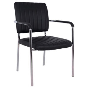 ΚΑΡΕΚΛΑ QUESTA ΜΕ ΜΠΡΑΤΣΑ HM1070.01 ΜΑΥΡΗ 56,5x59x85 cm