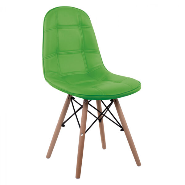 ΚΑΡΕΚΛΑ COSY HM0034.41 ΜΕ ΞΥΛΙΝΑ ΠΟΔΙΑ ΚΑΙ ΚΑΘΙΣΜΑ PU ΠΡΑΣΙΝΟ 45,5x54x81,5 εκ.