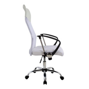 karekla-grafeioy-hm100004-leyko-mesh-pu-2