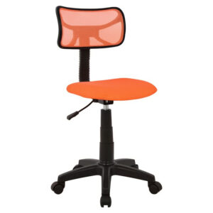 Office chair HM1026.02 orange with mesh fabric 40,5×50,5×91,5 cm.