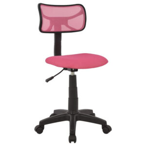 Office chair HM1026.05 pink with mesh fabric 40,5×50,5×91,5 cm.
