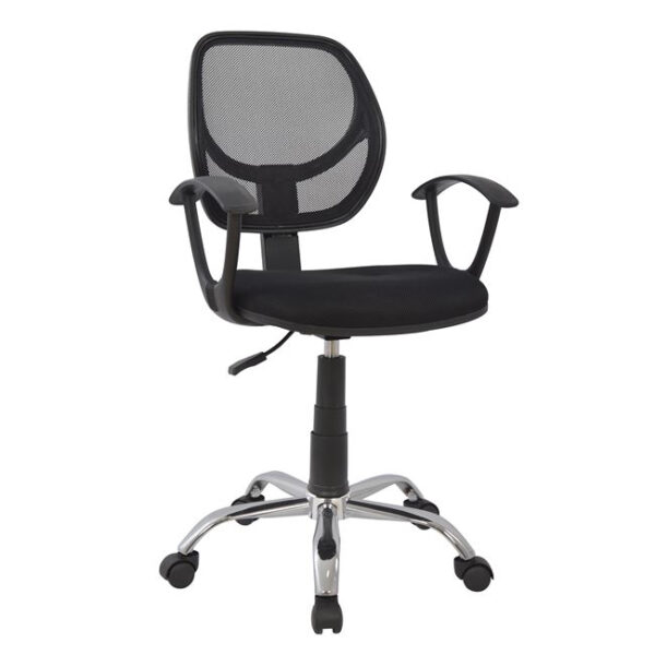 ΚΑΡΕΚΛΑ ΓΡΑΦΕΙΟΥ SHANTE HM1082.01 ΜΑΥΡΗ 56×53,5×100 cm