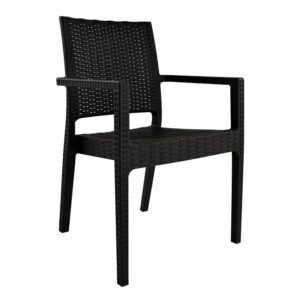 ΚΑΡΕΚΛΑ ΜΕ ΜΠΡΑΤΣΑ KAGANU DARK BROWN HM5134.09 57×55,5×89 εκ.