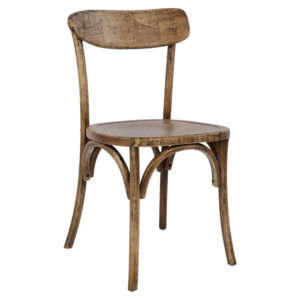 ΚΑΡΕΚΛΑ ΞΥΛΙΝΗ KAIA ANTIQUE ΦΥΣΙΚΟ HM0179.01 ΜΕ ΞΥΛΙΝΟ ΠΑΤΟ 49×47,5×85,5 εκ.