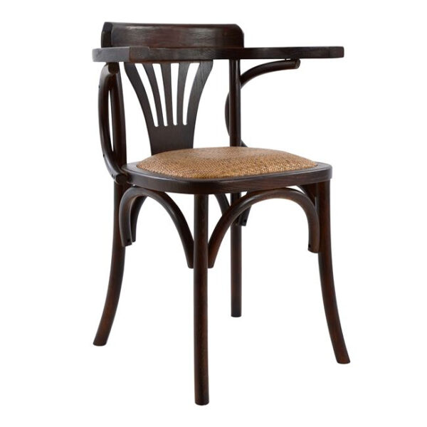 ΚΑΡΕΚΛΑ ΞΥΛΙΝΗ Τ.ΒΙΕΝΝΗΣ ANTIQUE ΚΑΦΕ HM0180.03 ΜΕ ΨΑΘΑ 58,5×49,5×77 εκ.