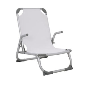 Chair for the beach HM5053.03 Heavy type White Aluminum 56x70x66cm.