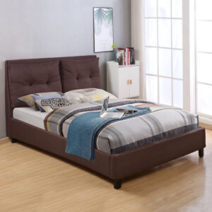ΚΡΕΒΑΤΙ BILLIE 160×200 εκ. ΜΕ ΥΦΑΣΜΑ ΚΑΦΕ HM551.02