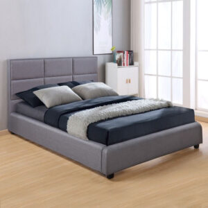 ΚΡΕΒΑΤΙ BRILEY 150×200 εκ. ΜΕ ΥΦΑΣΜΑ DARK GREY HM555.05