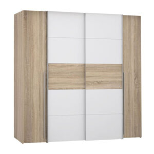 ΝΤΟΥΛΑΠΑ 4ΦΥΛΛΗ (2 ΣΥΡΟΜΕΝΑ-2 ΣΤΑΘΕΡΑ) LOIS HM2369.01 ARTISAN OAK-ΓΚΡΙ 271Χ62Χ210εκ.