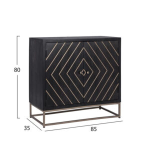 ΝΤΟΥΛΑΠΙ 2 ΠΟΡΤΕΣ SHERRI HM8356 ΑΠΟ ΜΑΣΙΦ ΞΥΛΟ MANGO 85Χ35Χ80ΕΚ