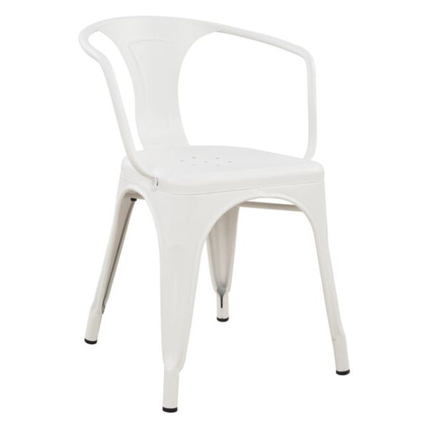 ΠΟΛΥΘΡΟΝΑ ΜΕΤΑΛΛΙΚΗ HM0019.21 MELITA ΣΕ ΧΡΩΜΑ MILK WHITE 51×46,5×71 cm