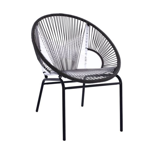 ΠΟΛΥΘΡΟΝΑ ΜΕΤΑΛΛΙΚΗ HM5498 ΜΕ WICKER ΣΕ ΛΕΥΚΟ & ΓΚΡΙ 67,5×66,5×83 cm