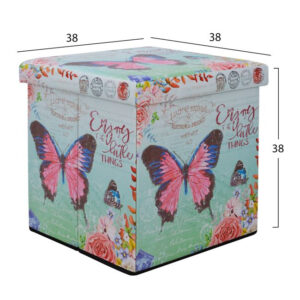 ΣΚΑΜΠΩ ΑΠΟ PU ΜΕ ΑΠΟΘΗΚΕΥΤΙΚΟ ΧΩΡΟ BUTTERFLY 80X40X40εκ HM8132
