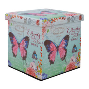 ΣΚΑΜΠΩ ΑΠΟ PU ΜΕ ΑΠΟΘΗΚΕΥΤΙΚΟ ΧΩΡΟ BUTTERFLY 80X40X40εκ HM8132