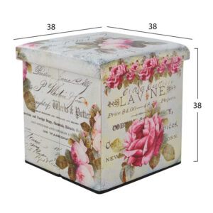 ΣΚΑΜΠΩ ΑΠΟ PU ΜΕ ΑΠΟΘΗΚΕΥΤΙΚΟ ΧΩΡΟ ROSE 38X38X38εκ HM8123