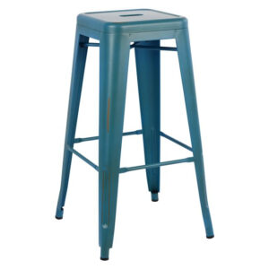ΣΚΑΜΠΩ BAR ΜΕΤΑΛΛΙΚΟ HM0020.88 MELITA ΣΕ ΜΠΛΕ ΠΑΤΙΝΑ 43X43X76,5εκ