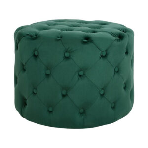 ΣΚΑΜΠΟ KASSIE ΚΥΠΑΡΙΣΣΙ ΒΕΛΟΥΔΟ ΤΥΠΟΥ CHESTERFIELD HM8406.03 Φ60×43Υ εκ.