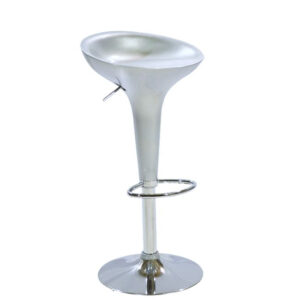 Bar Stool Daisy HM200.06 Gas Lift in silver color 44x38x78cm