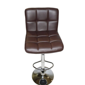 Bar Stool Diana HM202.03 Brown PU with back and gas lift 44x40x110cm