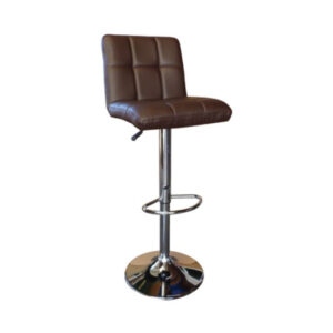 Bar Stool Diana HM202.03 Brown PU with back and gas lift 44x40x110cm