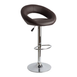 Bar Stool Rea HM203.03 with gas lift and brownPU  54x40x99cm