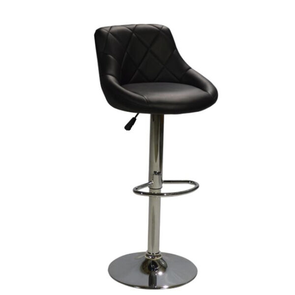 Bar Stool Rose HM204.01 with gas lift & black PU 47x40x104cm