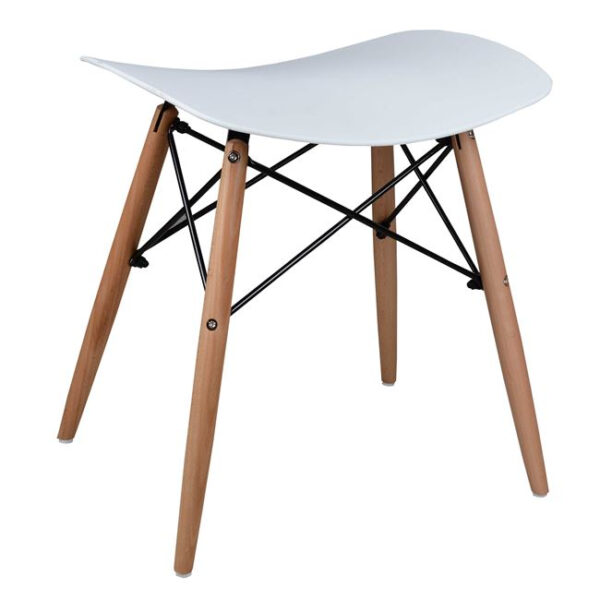 ΣΚΑΜΠΩ ΞΥΛΙΝΑ ΠΟΔΙΑ ΤΟΝΙΑ HM0109.01 ΛΕΥΚΟ 47×34.5×46.5 εκ.