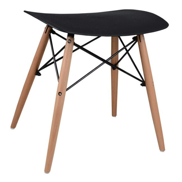 ΣΚΑΜΠΩ ΞΥΛΙΝΑ ΠΟΔΙΑ ΤΟΝΙΑ HM0109.02 ΜΑΥΡΟ 47×34.5×46.5 εκ.