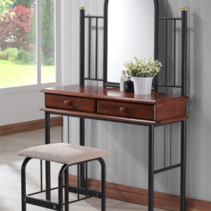 Dressin Table Siba HM308 With stool and mirror metal & wood 33x90x148cm