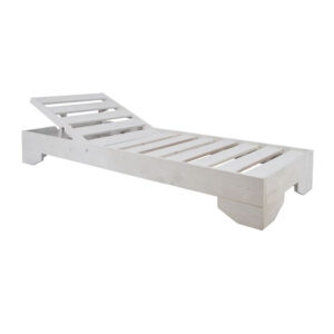 ΞΑΠΛΩΣΤΡΑ ΞΥΛΙΝΗ ΠΑΡΟΣ ΛΕΥΚΗ 200x74x26cm HM5435.03