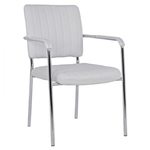 ΚΑΡΕΚΛΑ QUESTA ΜΕ ΜΠΡΑΤΣΑ HM1070.02 ΛΕΥΚΗ 56,5x59x85 cm