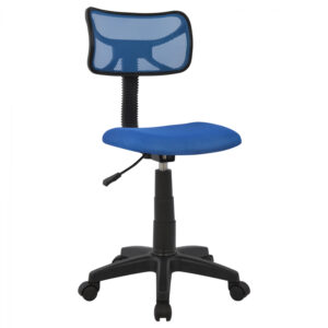 ΚΑΡΕΚΛΑ ΓΡΑΦΕΙΟΥ AKHILA HM1026.06 ΜΠΛΕ ΥΦΑΣΜΑ MESH 40,5×50,5×91,5 εκ.
