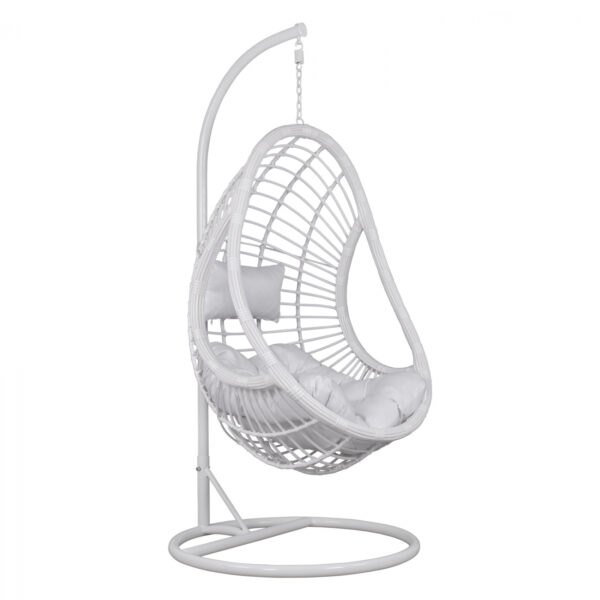 ΚΡΕΜΑΣΤΗ ΠΟΛΥΘΡΟΝΑ ΦΩΛΙΑ CALLIE HM5541.03 ΜΕ ΛΕΥΚΟ WICKER & ΜΑΞΙΛΑΡΙΑ Φ95Χ195Υ εκ.