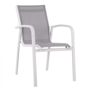 ΠΟΛΥΘΡΟΝΑ ΑΛΟΥΜΙΝΙΟΥ HM5281.01 ΛΕΥΚΗ ΜΕ ΓΚΡΙ PVC 57x60x87,5 cm