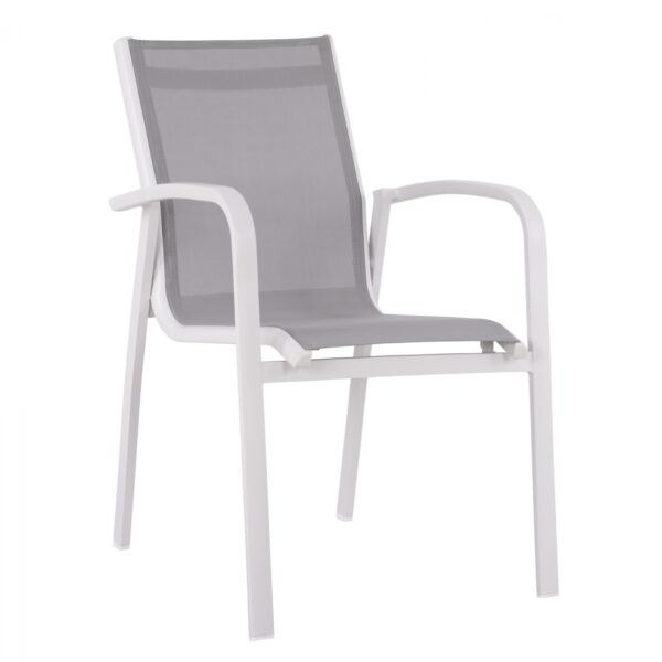 ΠΟΛΥΘΡΟΝΑ ΑΛΟΥΜΙΝΙΟΥ HM5281.01 ΛΕΥΚΗ ΜΕ ΓΚΡΙ PVC 57x60x87,5 cm