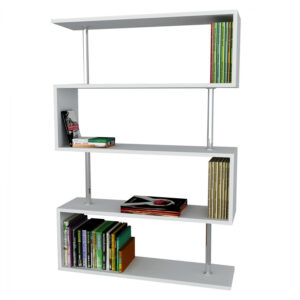 ΒΙΒΛΙΟΘΗΚΗ ULRIKA ΜΕΛΑΜΙΝΗΣ HM9032.01 ΛΕΥΚΗ 90x22x129Υ εκ.