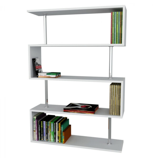 ΒΙΒΛΙΟΘΗΚΗ ULRIKA ΜΕΛΑΜΙΝΗΣ HM9032.01 ΛΕΥΚΗ 90x22x129Υ εκ.