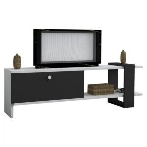 ΕΠΙΠΛΟ ΤΗΛΕΟΡΑΣΗΣ EVERETT HM9097.01 ΛΕΥΚΟ ΑΝΘΡΑΚΙ 120x25x36,8Υ εκ.