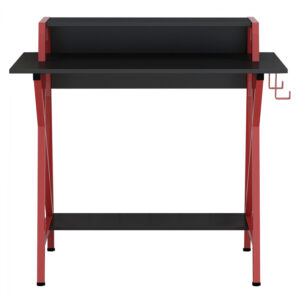 ΓΡΑΦΕΙΟ GAMING ΜΑΥΡΟ ΜΕ ΚΟΚΚΙΝΟ ΣΚΕΛΕΤΟ HM8774 95X48X89εκ.