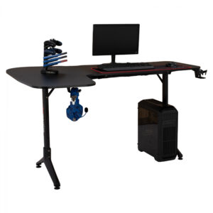 ΓΡΑΦΕΙΟ ΓΩΝΙΑ GAMING PRO MYLTA ΜΕ CARBON HM8785L 160Χ100X80Υ εκ.