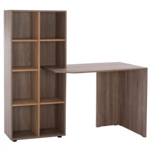 ΓΡΑΦΕΙΟ ΜΕ ΒΙΒΛΙΟΘΗΚΗ SONAMA OAK- ΣΤΑΧΤΙ  HM2417.02 140Χ60Χ138Υεκ.