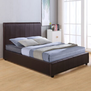 ΚΡΕΒΑΤΙ BECCY ΜΕ PU ΚΑΦΕ 150×200 εκ. HM556.02
