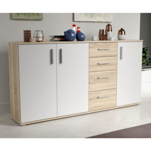 ΜΠΟΥΦΕΣ ΜΕΛΑΜΙΝΗΣ HM9018 SONAMA ΛΕΥΚΟ 159,3×31,4×81,7Υ εκ.